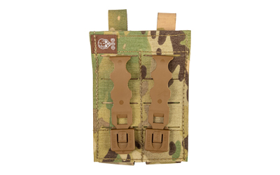 Grey Ghost Gear Double Pistol Magna Mag Pouch, Laminate Nylon, the Pouch Attaches to any MOLLE/PALS Style Webbing With Two Included Malice Clips — photo 2