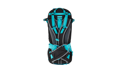 Grey Ghost Gear Apparition SBR Bag, Backpack, Can Fit a 10.5" or Shorter SBR, Solid Black with Cyan Zips — photo 2