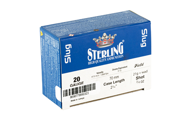 Sterling Big Game Series, 20 Gauge 2.75", 7/8 oz., Slug, 10 Round Box — photo 2
