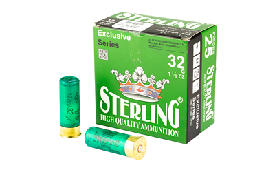 Sterling Exclusive Series, 12 Gauge 2.75", #4, 1 1/8 oz, Shot Shell, 25 Round Box