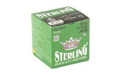 Sterling Big Game Series, 410 Bore, 2.5", 10 Grain, 1/4 oz, Rifled Slug, 25 Round Box — photo 2