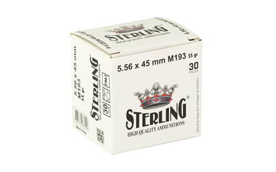 Sterling M193, 5.56 NATO, 55 Grain, Full Metal Jacket, 30 Round Box — photo 2