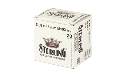 Sterling M193, 5.56 NATO, 55 Grain, Full Metal Jacket, 30 Round Box — photo 3