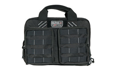 GPS Tactical, Range Bag, Black, Soft, Up To 6 Pistols, 2 Removable Pouches