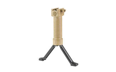 Grip Pod GPS.02, Bipod, Fits Picatinny, Standard Attachment, Tan, Aluminum Legs, 5.75"-8.25" — photo 3