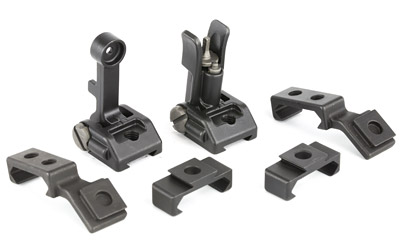 Griffin Armament M2 Sight Deploy Kit, Front/Rear Folding Sights, Fits Picatinny Rails, Matte Black Finish, Includes 12 O'Clock & 45 Degree Bases — photo 2