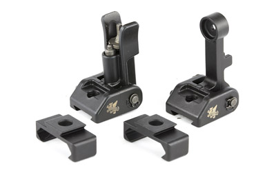 Griffin Armament M2 Sights, Front/Rear Folding Sights, Fits Picatinny Rails, Matte Finish, Includes 12 O'Clock Bases — photo 3
