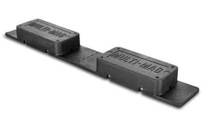 Gun Storage Solutions Multi-Mags, Double Soft Rubber Coated Magnet strip for semi-auto/magazine storage, 2 per Strip, 2 Strips per Package, Black — photo 2