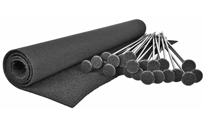 Gun Storage Solutions Rifle Rod 20 pack starter kit includes 20 rods and fabric size 15" x 30"