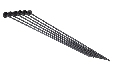 Gun Storage Solutions Rifle Rods, Fit .22 Caliber and Larger, 16" Length, Black, 6 Pack — photo 2