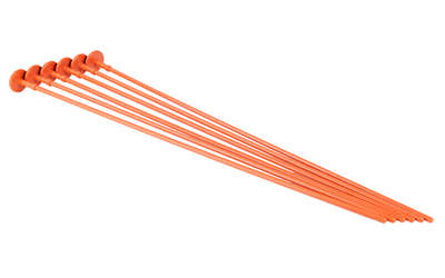 Gun Storage Solutions Rifle Rods, Fit .22 Caliber and Larger, 16" Length, Orange, 6 Pack — photo 2