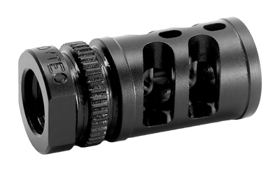 GrovTec G-COMP, Compensator, 9mm, 1/2X28 Thread Pitch, Nitride Finish, Black