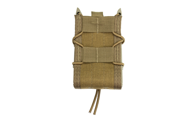 High Speed Gear Rifle TACO, Single Magazine Pouch, MOLLE, Fits Most Rifle Magazines, Hybrid Kydex and Nylon, Coyote Brown