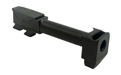 Icarus Precision Omega Comp/Barrel, 9MM, Fits Glock 43X OEM Slides, Nitride Finish, Black, Includes Barrel and Compensator