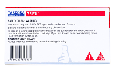 FK BRNO F9 Ammo, 7.5 FK, 101 Grain, Flat Nose, 50 Round Box — photo 3