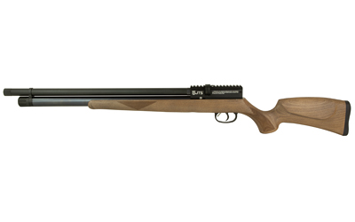 JTS Group Airacuda Standard, Air Rifle, Pre-Charged Pneumatic, .22 Caliber Pellet, 920 Feet Per Second, 18" Barrel, Matte Finish, Black, Wood Stock