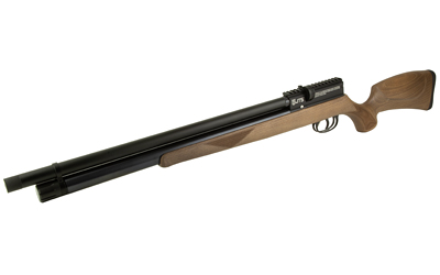 JTS Group Airacuda Standard, Air Rifle, Pre-Charged Pneumatic, .22 Caliber Pellet, 920 Feet Per Second, 18" Barrel, Matte Finish, Black, Wood Stock — photo 3