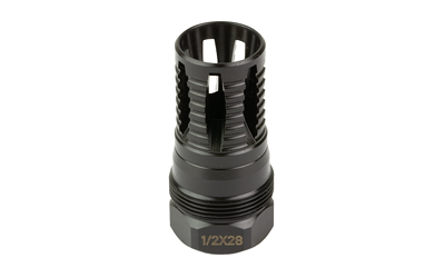 KAK Industry Plan B A7 Flash Hider, 1/2X28 Thread Pitch, .223-9mm (.375" Bore), Plan B Compatible, Nitride Finish, Black