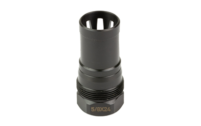 KAK Industry Plan B A2 Flash Hider, 5/8X24 Thread Pitch, .375" Bore Diameter, Plan B Compatible, Nitride Finish, Black