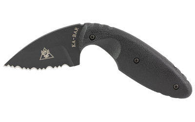 KA-BAR Knives TDI Law Enforcement, Fixed Blade Knife, 2.313" Blade Length, 5.625" Overall Length, Drop Point, Serrated Edge, AUS 8A Steel