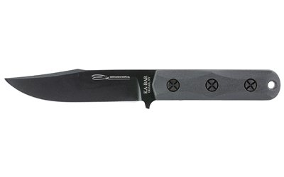 KA-BAR Knives EK Short Clip Point, Elk Commando, Fixed Blade Knife, 5.062" Blade Length, 9.25" Overall Length, Matte Finish, lack