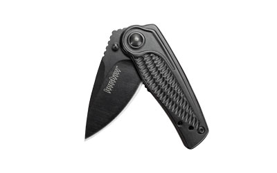 Kershaw SPOKE, Folding Knife/Assisted, 4CR14, black-oxide, Plain, Drop Point, SpeedSafe, Flipper, Liner Lock, Reversible Carry, 2", Steel — photo 2