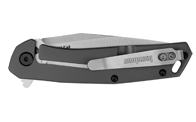 Kershaw ALIGN, 3.15" Folding Knife, Clip Point Plain Edge, Stainless Steel Handle, 8Cr13MoV Steel, Satin Finish, Gray PVD Coating — photo 2