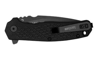 Kershaw Conduit, Folding Knife, Flipper Assisted Opening, Plain Edge, 8Cr13Mov Steel, Black Oxide Coating, Glass Filled Nylon Handle, 2.9" Blade — photo 2