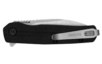 Kershaw Korra, 2.75" Folding Knife, Drop Point Blade Plain Edge, Glass Filled Nylon Handle, 5Cr15MoV Steel, Stonewashed Finish, Black — photo 2