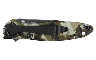 Kershaw Leek, Assisted Folding Knife, 3" Wharncliffe Blade, 14C28N Blade Steel, 7" Overall Length, Black Stonewash Finish Blade, Plain Edge — photo 3