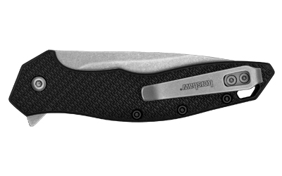 Kershaw Shoreline, Folding Knife, Flipper Assisted Opening, Plain Edge, 8Cr13Mov Steel, Stonewashed Finish, Glass Filled Nylon Handle, 3" Blade — photo 2