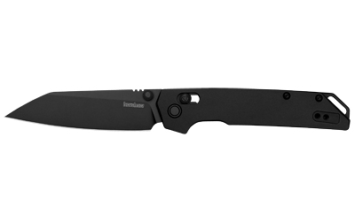 Kershaw Iridium, Folding Knife, 3.45" Reverse Tanto Blade, D2 Blade Steel, 7.95" Overall Length, DuraLock, Oxide Finish, Black