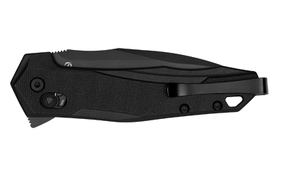 Kershaw Monitor, Folding Knife, Flipper Assisted Opening, Plain Edge, D2 Tool Steel, Black Oxide Coating, Glass Filled Nylon Handle, 3" Blade — photo 2