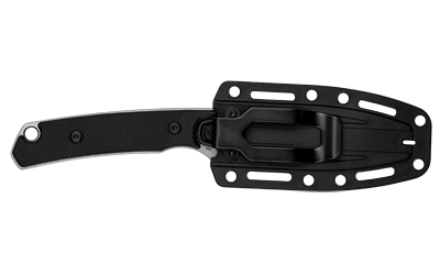 Kershaw Steppe, Fixed Blade Knife, Plain Edge, D2 Blade Steel, Stone Washed Finish, Silver, Polypropylene and Rubber Handle, 3.5" Blade Length — photo 3