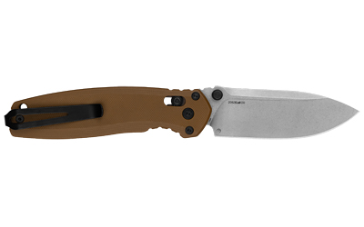 Kershaw Broadside, Folding Knife, 3.5" Spear Point Blade, D2 Blade Steel, 8.35" Overall Length, DuraLock, Stone Washed Finish, Silver Blade — photo 2