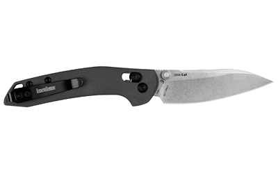 Kershaw Duster, Folding Knife, 2.9" Sheepsfoot Blade, 8Cr13MoV Blade Steel, 6.75" Overall Length, Silver Stonewash Finish Blade, Plain Edge — photo 2