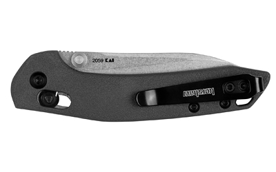 Kershaw Duster, Folding Knife, 2.9" Sheepsfoot Blade, 8Cr13MoV Blade Steel, 6.75" Overall Length, Silver Stonewash Finish Blade, Plain Edge — photo 3