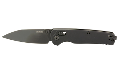 Kershaw BEL AIR, Folding Knife, Plain Edge, CPM Magnacut Blade Steel, PVD Finish, Black, Aluminum Handle, Dura Lock, 3.1" Blade, 7.3" Overall Length