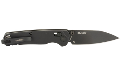 Kershaw BEL AIR, Folding Knife, Plain Edge, CPM Magnacut Blade Steel, PVD Finish, Black, Aluminum Handle, Dura Lock, 3.1" Blade, 7.3" Overall Length — photo 2