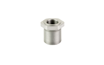 Kimber America Muzzle Thread Adapter, 7/16X28 to 5/8X24, Matte Finish, Silver