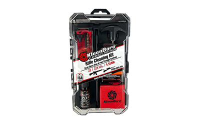Kleen-Bore Dual-Kleen, Cleaning Kit, Includes Pull Through Rope Cleaner, Phosphor Bronze Bore Brush, Precision Barbed Point Jag, .223/5.56