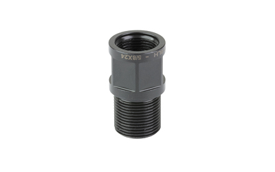 KNS Precision, Inc. AK Thread Adaptor, 14X1L to 5/8X24R, Nitride Finish, Black — photo 2