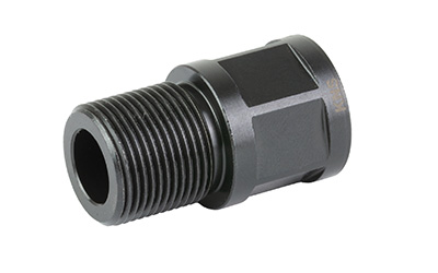 KNS Precision, Inc. AK Thread Adaptor, 14X1L to 5/8X24R, Nitride Finish, Black — photo 3