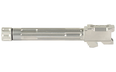 LanTac USA LLC 9INE Barrel, Fluted, Threaded 1/2-28, Fits Glock 17, Stainless Steel Finish, Silver, Includes Matching Thread Protector — photo 3