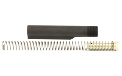 LBE Unlimited Mil-Spec Buffer Tube Kit , Contains Buffer Tube, Castle Nut, Lock Plate, 6 Position, Fits AR-15, Black