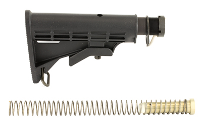 LBE Unlimited Mil-Spec Buffer Tube Kit , Contains Buffer Tube, Castle Nut, Lock Plate, 6 Position, Fits AR-15, Black — photo 2