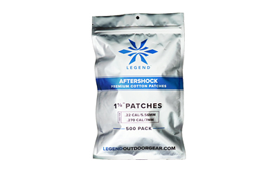 Legend Outdoor Gear Aftershock, Cotton Patches, 1 1/8" Square, 500 Count, White