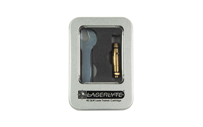 LaserLyte Laser Cartridge Trainer, Bore Sighter, 40S&W, Red Laser, Brass