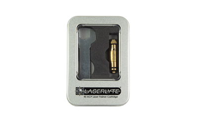 LaserLyte Laser Cartridge Trainer, Bore Sighter, 45ACP, Red Laser, Brass