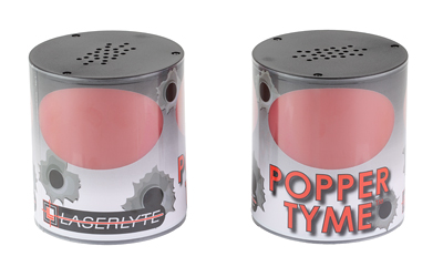 LaserLyte PopperTyme Laser Targets, Compatible with LaserLyte Training Lasers, Black and Red